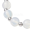 10mm Round Opalite & Cat Eye Beaded Stretch Bracelets BJEW-JB10450-4