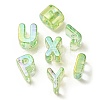 UV Plating Rainbow Iridescent Acrylic Beads OACR-C012-02D-1-2