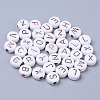 Opaque White Acrylic Beads MACR-SZ0001-11-1