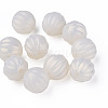 Spray Painted Acrylic Beads MACR-T037-01G-2
