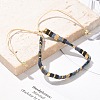 Vintage Ethnic Style Glass Tila Beaded Handmade Slider Bracelets for Women ZN9527-2-3