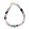 Natural Rainbow Fluorite Beads Strands GG-C286-A27-4