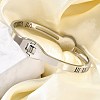 304 Stainless Steel Hinged Enamel Bangles for Women BJEW-F474-41P-2