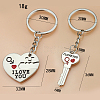 Alloy Couples Keychains KEYC-PW0002-078A-1