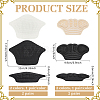 4 Pairs 4 Styles Sponge with Polyester Non-Slip Shoes Pads AJEW-FG0003-90-2