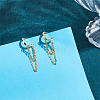 1Pair 925 Sterling Silver Hoop Earrings EJEW-UN0002-85G-2