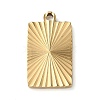 Ion Plating(IP) 304 Stainless Steel Pendants STAS-D025-06G-02-1