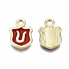 Alloy Enamel Charms ENAM-T012-03U-RS-3