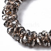 Faceted Transparent Glass Beads Stretch Bracelets BJEW-S144-001B-01-3