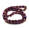 Electroplated Synthetic Magnetic Hematite Beads Strands G-P545-G01-02A-2