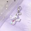 Angel Glass Pendant Decoration HJEW-MZ00174-02-2