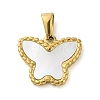 Resin Imitation White Shell Pendants STAS-R229-14D-G-1