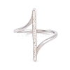 304 Stainless Steel Thin Curve Finger Ring for Women RJEW-C086-25-P-2