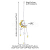 Moon & Star Alloy Hanging Ornaments HJEW-TADJ0022-4