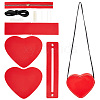 DIY Heart Coin Purse Pouch Making Kit DIY-WH0292-71-1