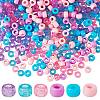 1200Pcs 2 Style 3 Colors Opaque & Transparent Acrylic European Beads OACR-SZ0001-27-1