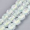 Handmade Foil Glass Beads Strands FOIL-Q002-05J-1