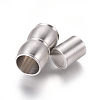 304 Stainless Steel Magnetic Clasps with Glue-in Ends STAS-G203-03P-2