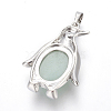 Natural Green Aventurine Pendants G-L512-A11-3