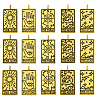 15Pcs 5 Styles Tibetan Style Alloy Pendants TIBEP-YW0001-76AG-1