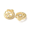 Brass Micro Pave Cubic Zirconia Charms KK-H460-58G-2