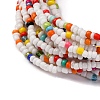 Bohemia Style Glass Beaded Multi-strand Bracelets for Women BJEW-G720-01A-3