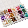 Cheriswelry 360g 18 Colors Freshwater Shell & Gemstone Chip Bead Sets G-CW0001-01-12