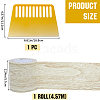 Gorgecraft 1 Roll Non-woven Fabrics Imitation Wood Grain Adhesive Tape DIY-GF0008-77C-2