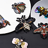 Fingerinspire 8Pcs 6 Style Bees Computerized Embroidery Cloth Sew on Patches DIY-FG0003-59-5