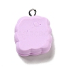 Opaque Resin Pendants RESI-G043-D02-B-3