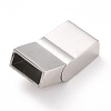 Tarnish Resistant 316 Surgical Stainless Steel Magnetic Clasps with Glue-in Ends LS-STAS-M297-03A-P-3