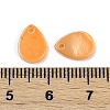 Spray Painted Natural Freshwater Shell Teardrop Charms SHEL-K006-47D-3