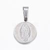 Non-Tarnish 304 Stainless Steel Pendants STAS-H355-15P-1