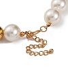 Alloy & Plastic Pearl Necklaces for Women NJEW-U013-06G-02-4