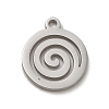 Non-Tarnish 304 Stainless Steel Pendants STAS-O005-22P-1