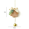 Christmas Velvet Christmas Tree with Iron Bell Pendant Decorations PW-WG7222C-04-1