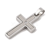 304 Stainless Steel Pendants STAS-G346-07P-2