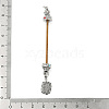 Brass Screw Peg Bails KK-NH0008-03AS-3