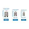 304 Stainless Steel Folding Crimp Ends STAS-TA0004-34-21