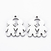 Non-Tarnish 201 Stainless Steel Pendants STAS-Q240-056P-1