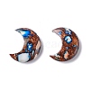 Assembled Synthetic Bronzite and Imperial Jasper Cabochons G-K317-B06-2
