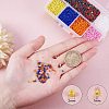 Mixed 12/0 Round Glass Seed Beads SEED-PH0006-2mm-04-2