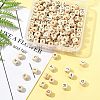 208Pcs 26 Styles Printed Natural Wood Beads WOOD-FS0001-51-8