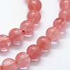 Cherry Quartz Glass Beads Strands G-I199-28-12mm-3