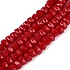 Opaque Glass Beads Strands GLAA-Q114-01A-B04-1