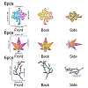 18Pcs 3 Style Alloy Pendants FIND-FH0002-36-5