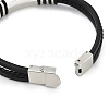 Unisex Casual Style Leather Cord Bracelets BJEW-L373-02P-1-3