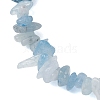 Natural Aquamarine Chip Beaded Stretch Bracelets for Women Men BJEW-JB10647-03-3