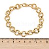 304 Stainless Steel Rolo Chain Bracelets for Women Men BJEW-F488-44G-5