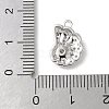 Brass Micro Pave Cubic Zirconia Pendants KK-P290-48P-3